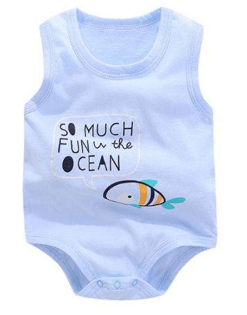 Sleeveless Baby rompers clothes newborn baby clothes - Mubimart