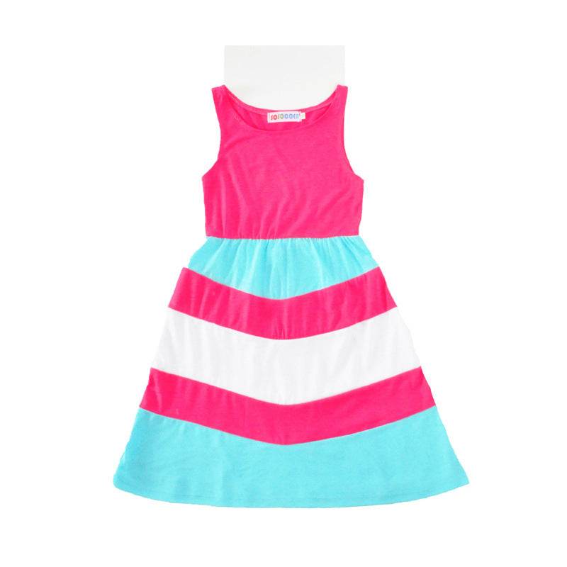Sleeveless sling stitching - Mubimart