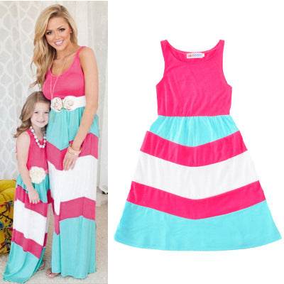 Sleeveless sling stitching - Mubimart