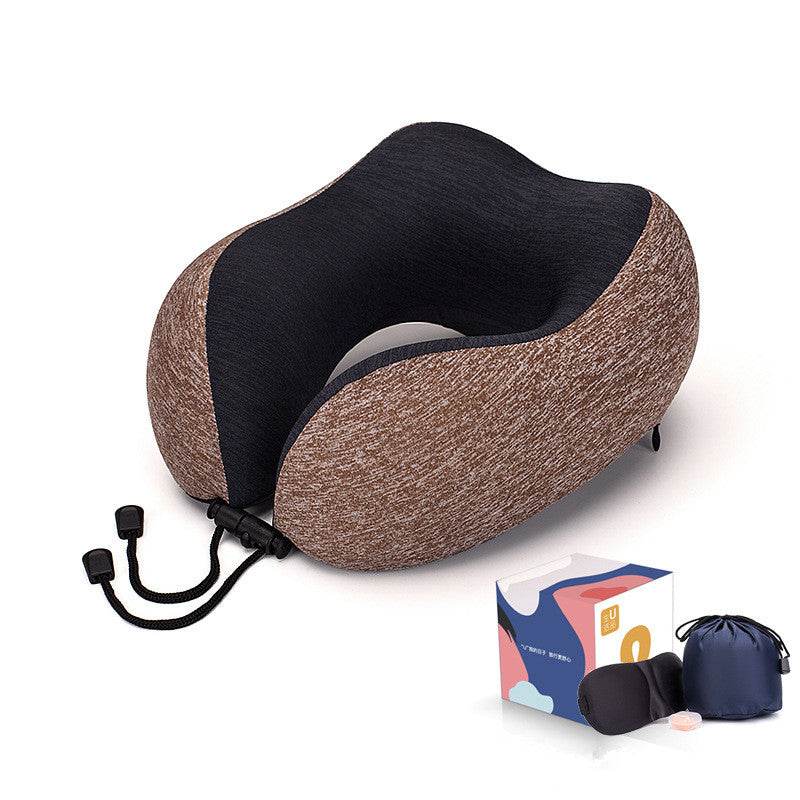 Slow Rebound Memory Foam Pillow Travel U-Shaped Pillow - Mubimart
