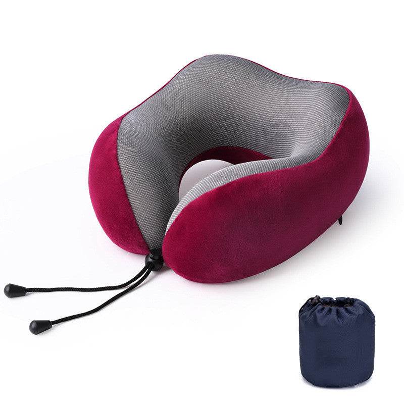 Slow Rebound Memory Foam Pillow Travel U-Shaped Pillow - Mubimart