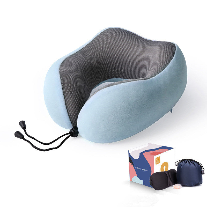 Slow Rebound Memory Foam Pillow Travel U-Shaped Pillow - Mubimart -  