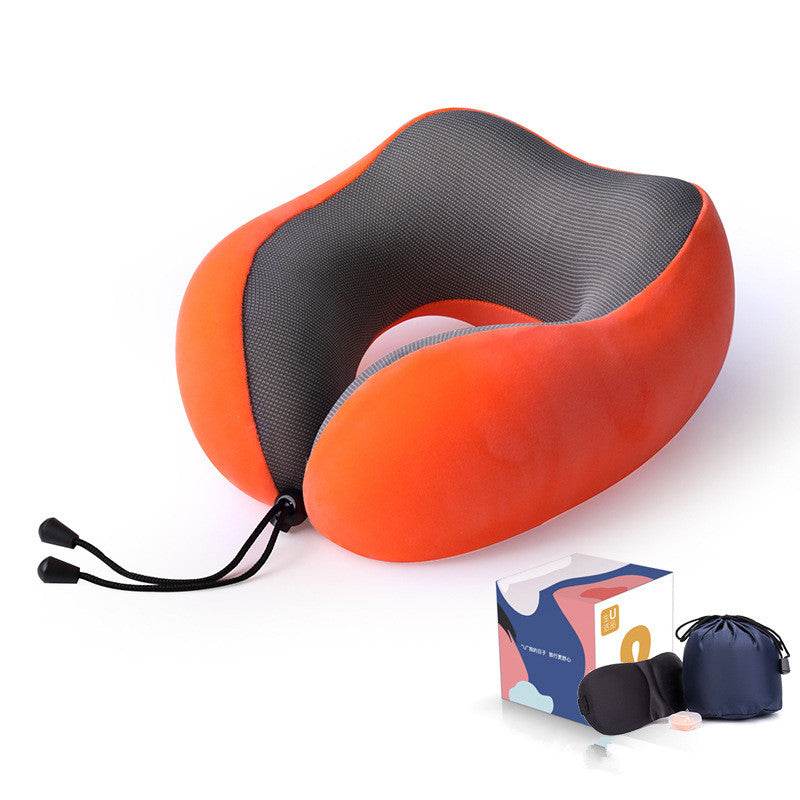Slow Rebound Memory Foam Pillow Travel U-Shaped Pillow - Mubimart