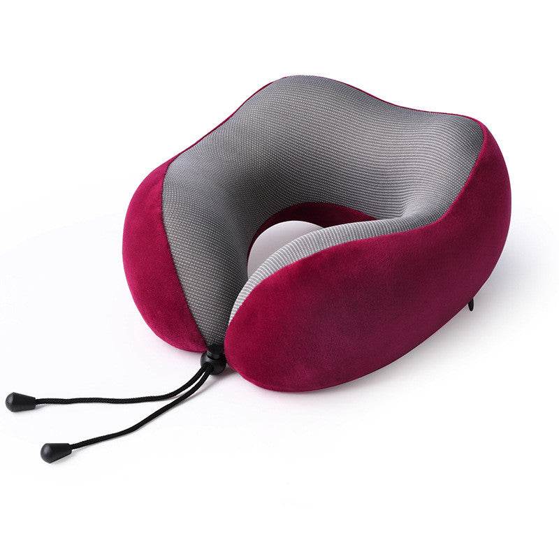Slow Rebound Memory Foam Pillow Travel U-Shaped Pillow - Mubimart