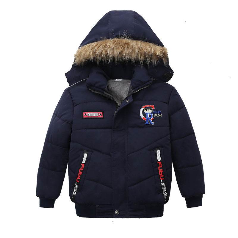 Small And Medium-Sized Boys Cotton-Padded Jackets - Mubimart