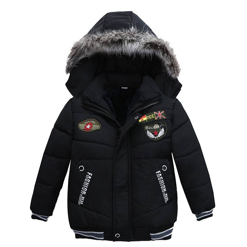 Small And Medium-Sized Boys Cotton-Padded Jackets - Mubimart