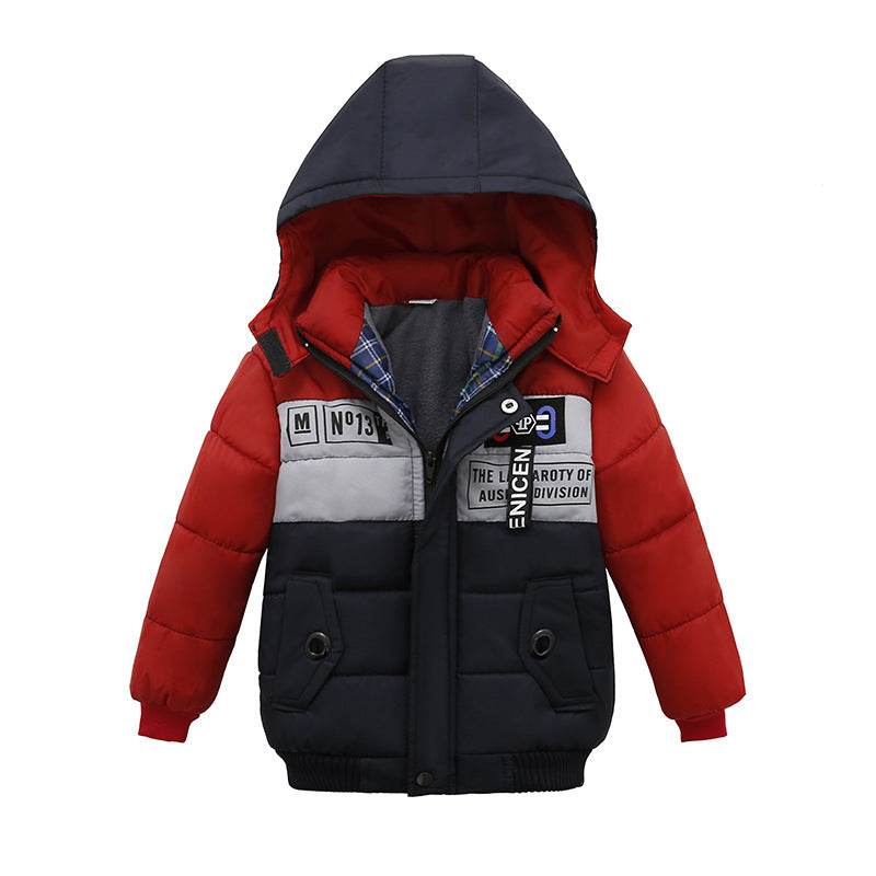 Small And Medium-Sized Boys Cotton-Padded Jackets - Mubimart