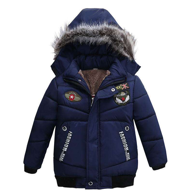 Small And Medium-Sized Boys Cotton-Padded Jackets - Mubimart