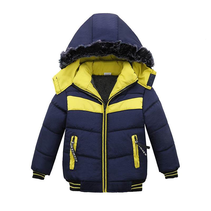 Small And Medium-Sized Boys Cotton-Padded Jackets - Mubimart
