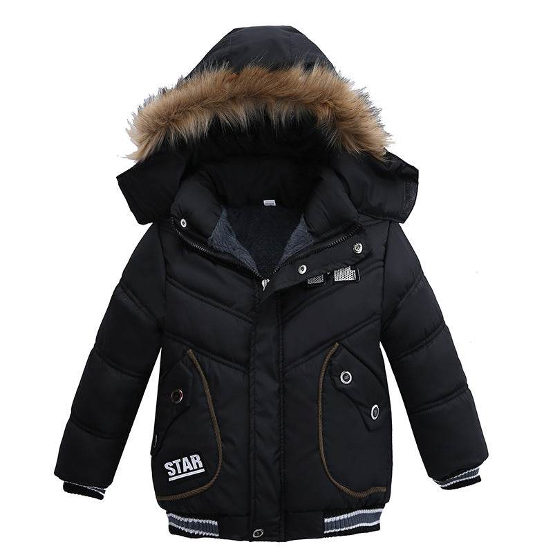 Small And Medium-Sized Boys Cotton-Padded Jackets - Mubimart