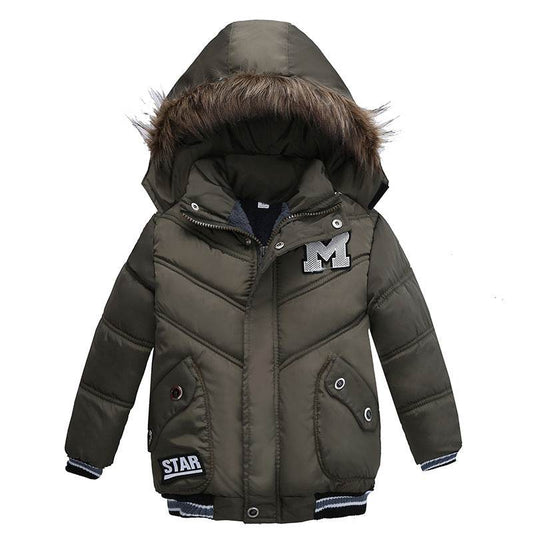Small And Medium-Sized Boys Cotton-Padded Jackets - Mubimart