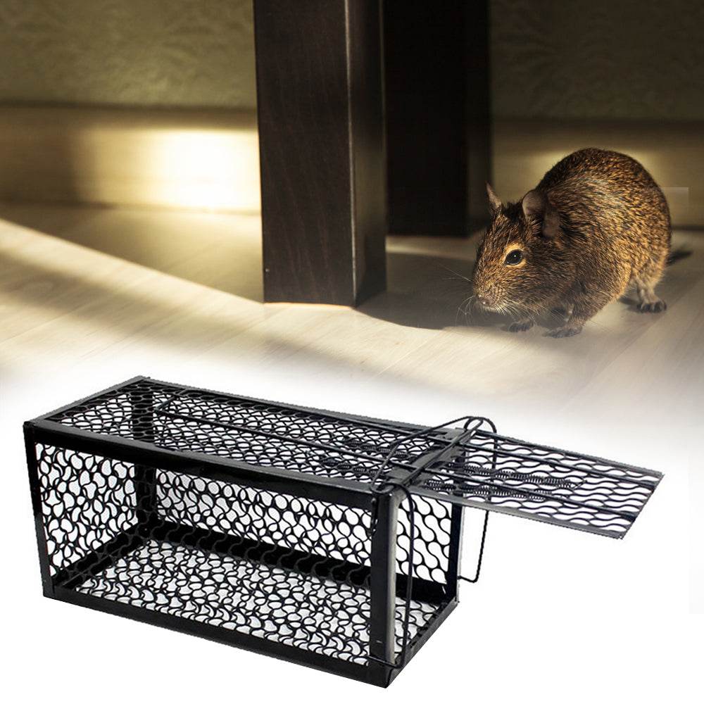 Small Black Cage Home Mouse Trap Mousetrap - Mubimart