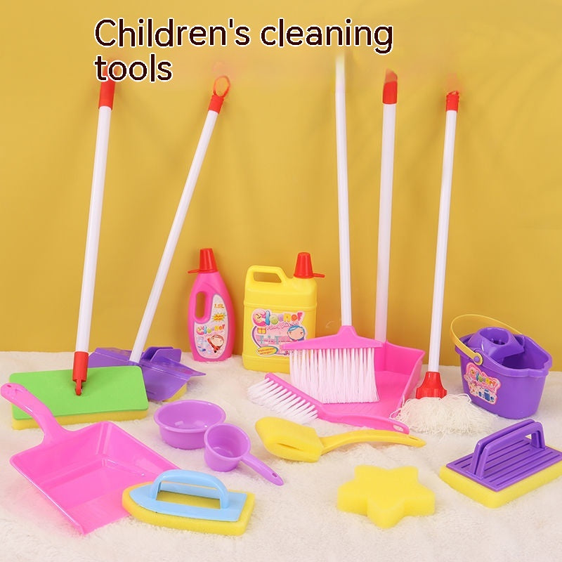 Small Broom Children's Dustpan Set Mini Broom Baby - Mubimart - Broom 