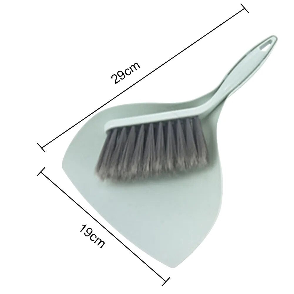 Small Broom Dustpan Suit Desktop Cleaning Plastic - Mubimart -  