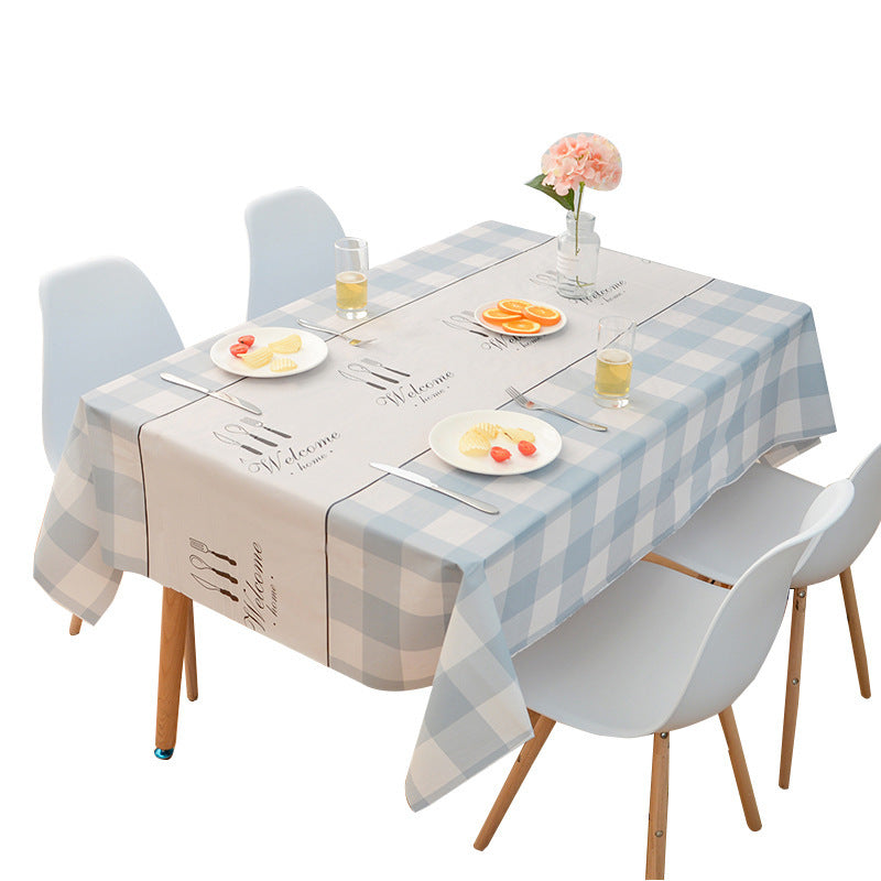 Small Fresh Tablecloth Waterproof, Oil-proof And Scald-proof Disposable Tablecloth Mubimart