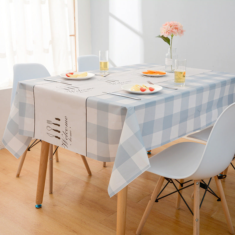 Small Fresh Tablecloth Waterproof, Oil-proof And Scald-proof Disposable Tablecloth Mubimart