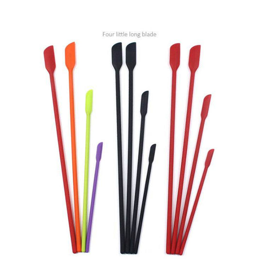 Small Tip Spatula Silicone Extension Cosmetic Bottle Spatula - Mubimart
