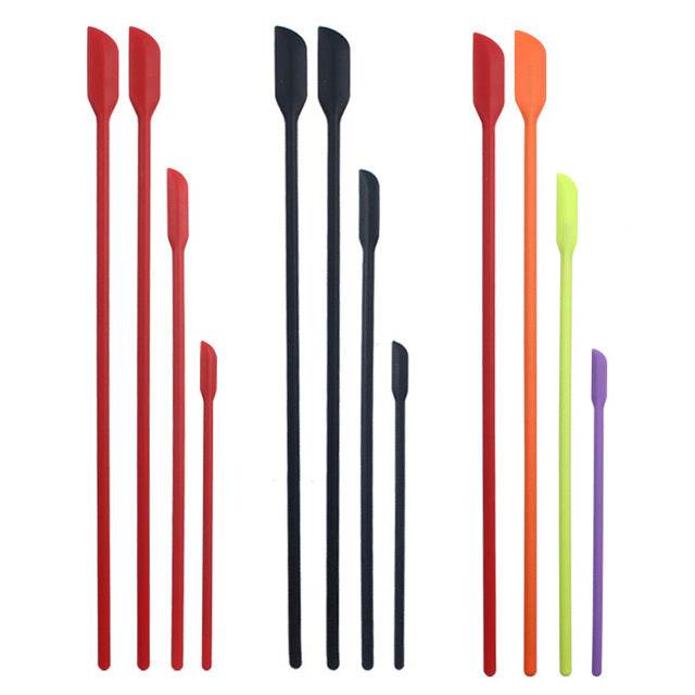 Small Tip Spatula Silicone Extension Cosmetic Bottle Spatula - Mubimart