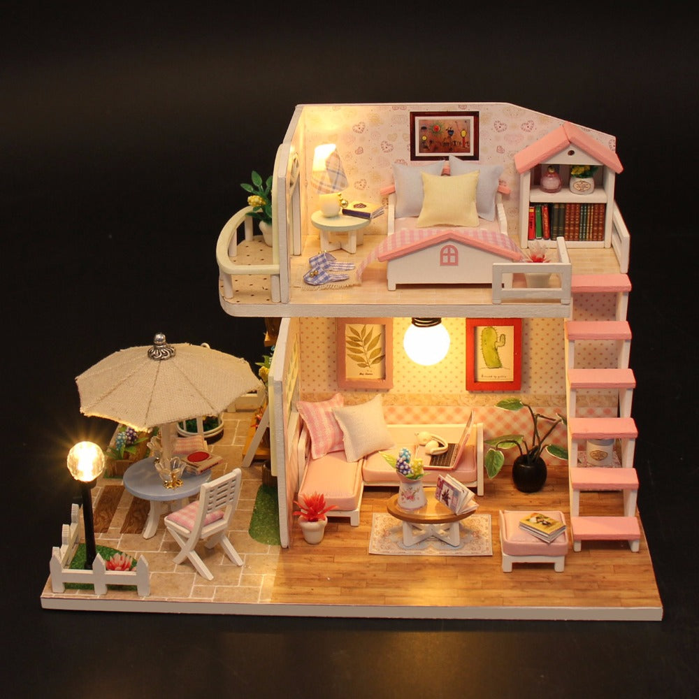 Small house glass toy house - Mubimart - Doll House 