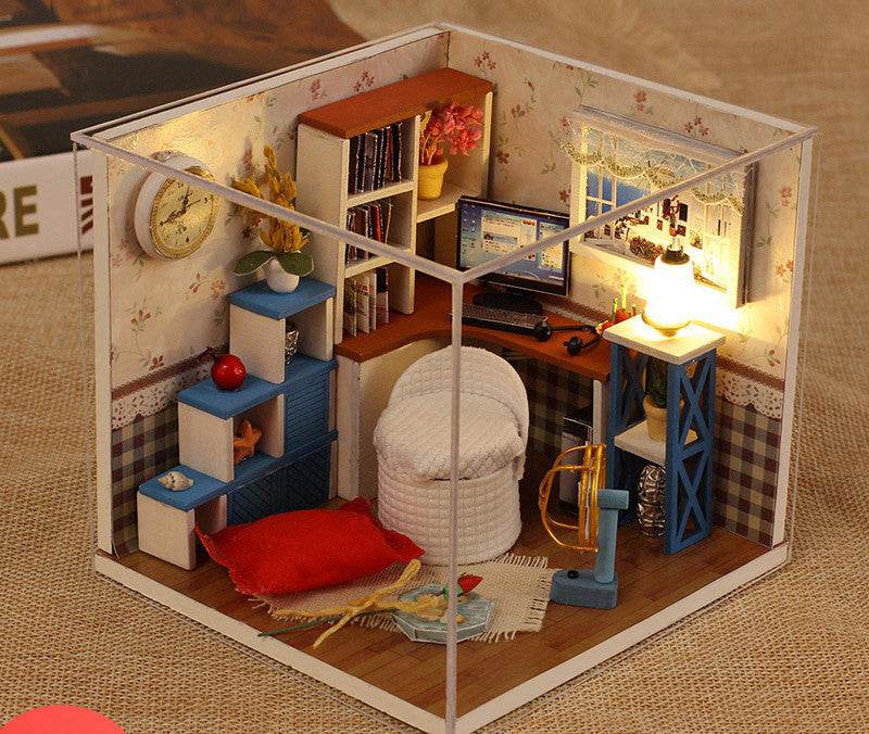 Small house model assembled villa house toy - Mubimart