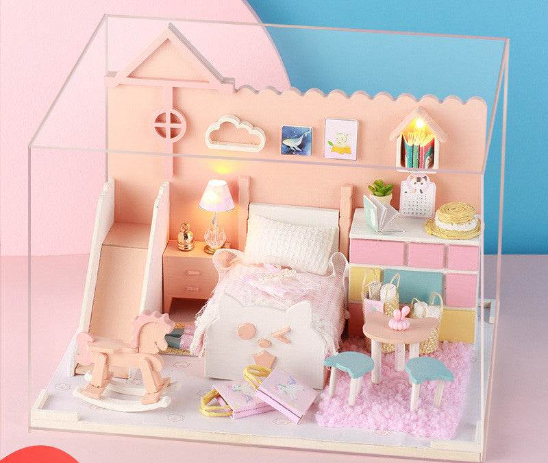 Small house model assembled villa house toy - Mubimart
