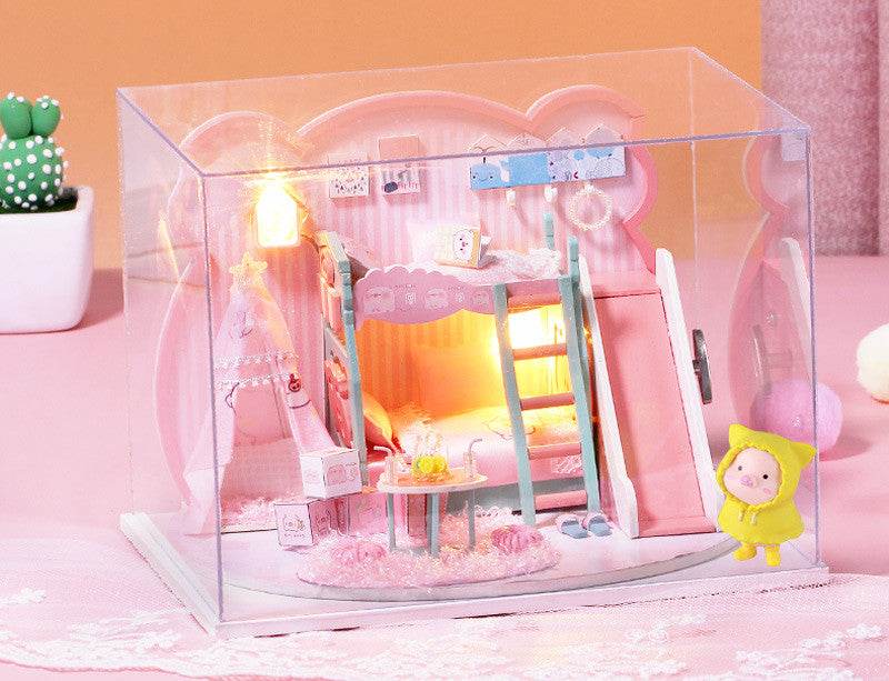 Small house model assembled villa house toy - Mubimart