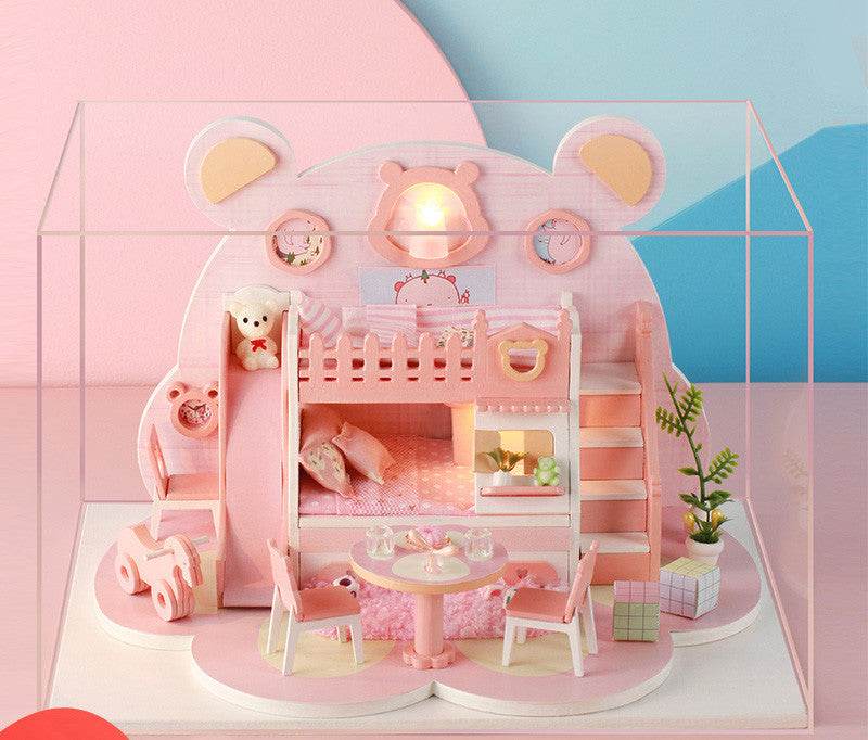 Small house model assembled villa house toy - Mubimart