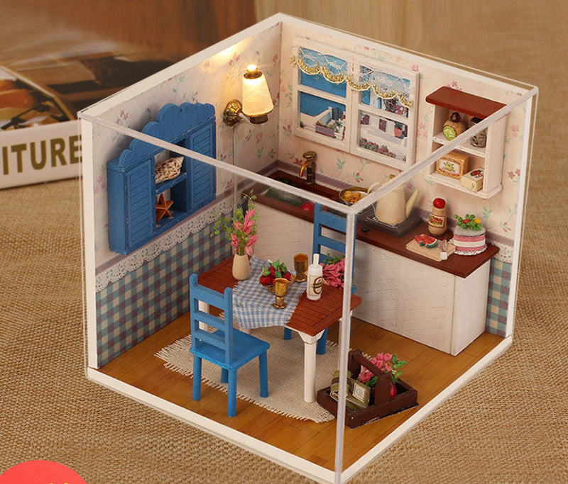 Small house model assembled villa house toy - Mubimart -  