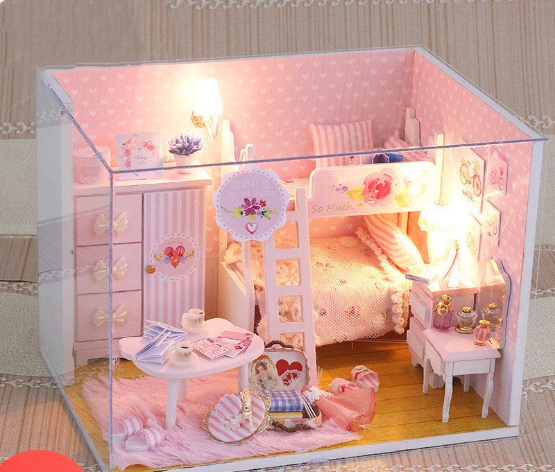 Small house model assembled villa house toy - Mubimart -  