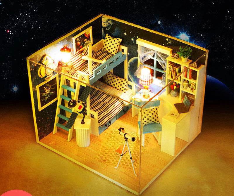 Small house model assembled villa house toy - Mubimart