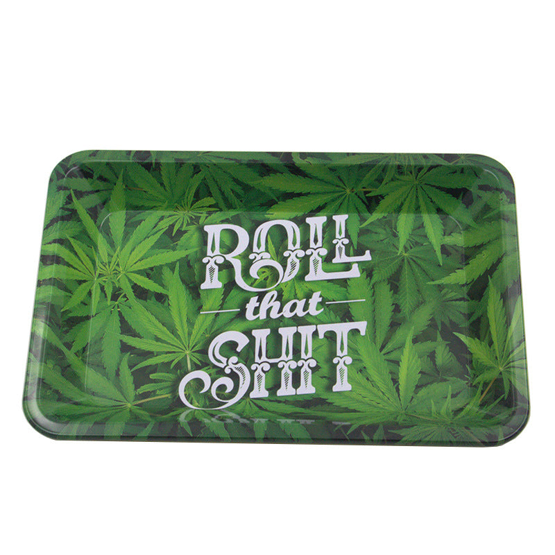 Small leaf tray tinplate cigarette tray - Mubimart - Trays 