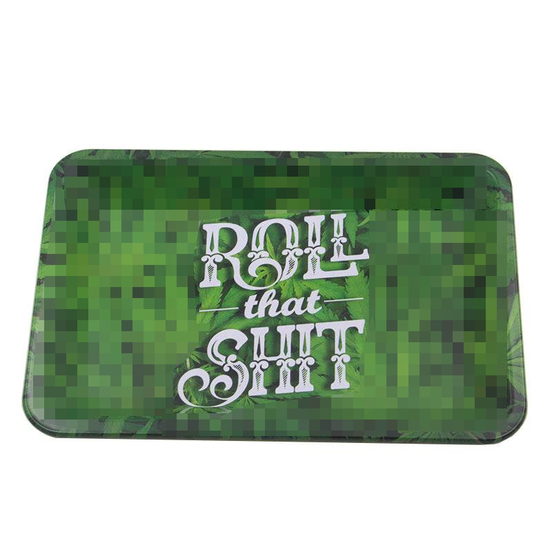 Small leaf tray tinplate cigarette tray - Mubimart