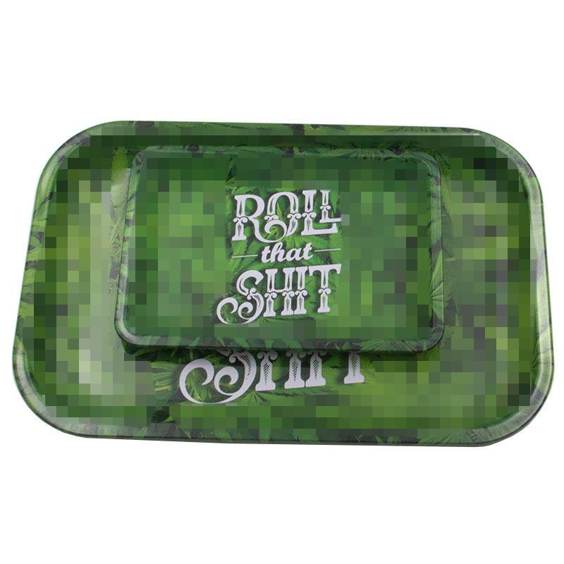 Small leaf tray tinplate cigarette tray - Mubimart