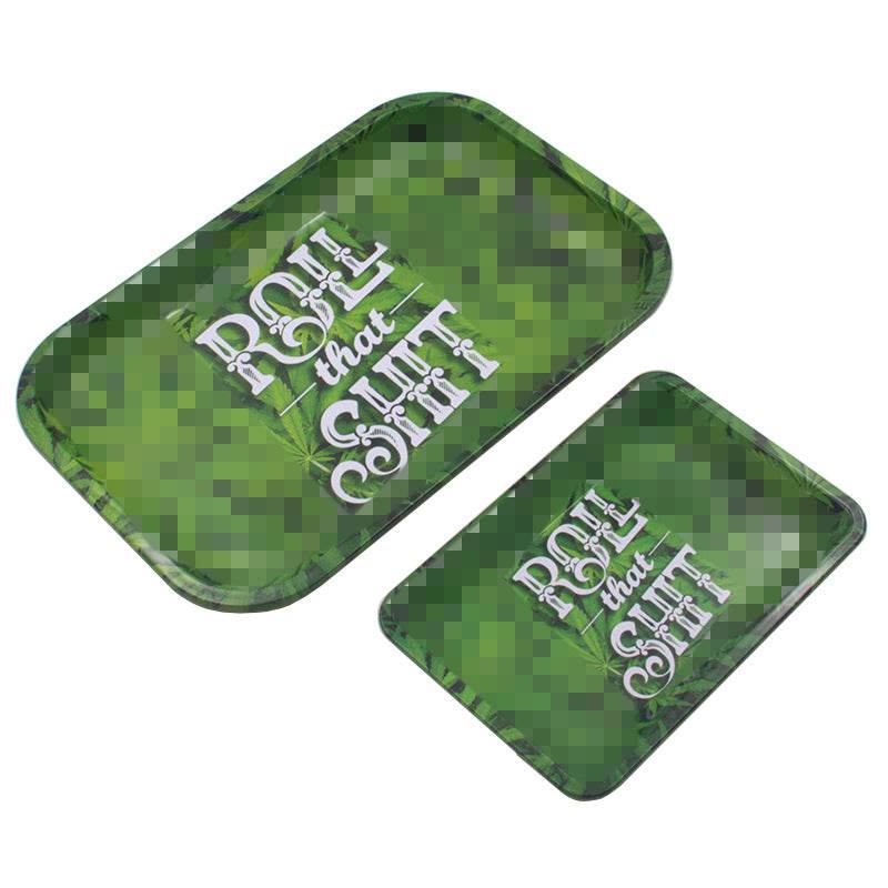 Small leaf tray tinplate cigarette tray - Mubimart