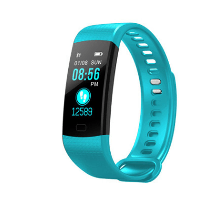Smart Band Watch Color Screen Bracelet Heart Rate Activity Fitness tracker Band Smart Electronic Bracelet - Mubimart