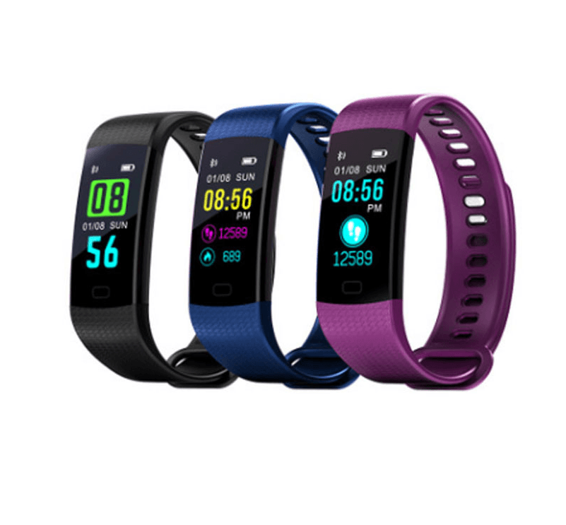 Smart Band Watch Color Screen Bracelet Heart Rate Activity Fitness tracker Band Smart Electronic Bracelet - Mubimart