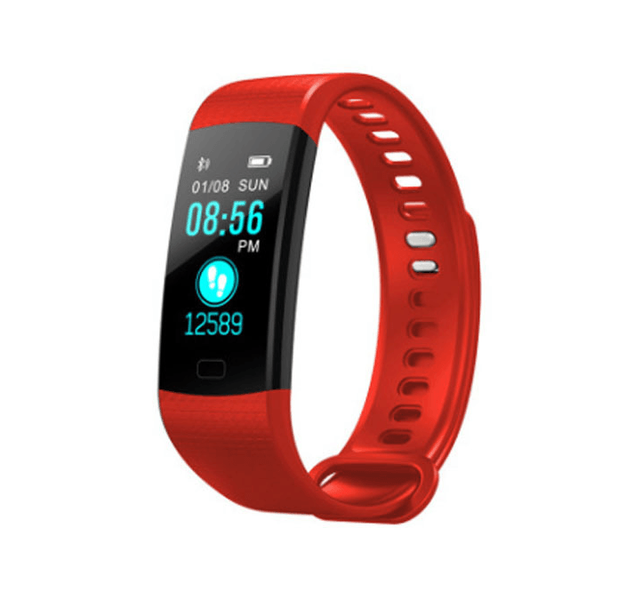 Smart Band Watch Color Screen Bracelet Heart Rate Activity Fitness tracker Band Smart Electronic Bracelet - Mubimart
