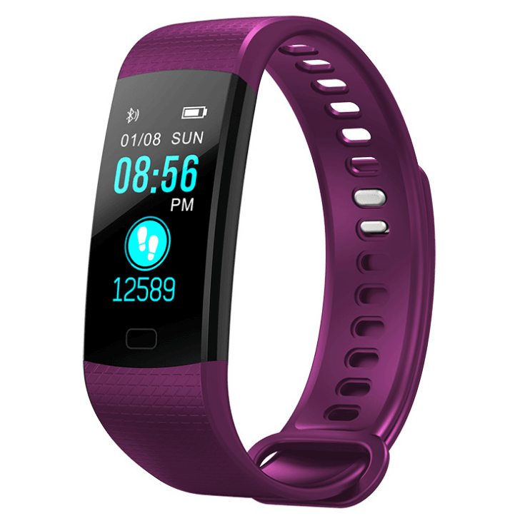 Smart Band Watch Color Screen Bracelet Heart Rate Activity Fitness tracker Band Smart Electronic Bracelet - Mubimart