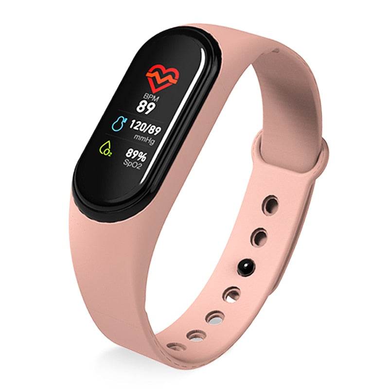 Smart Bracelet Fitness Tracker Waterproof Heart Rate Blood Pressure Fitness Bracelet Smart Watch - Mubimart