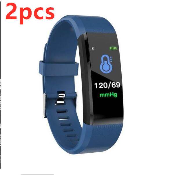 Smart Bracelet With Bluetooth Wristband Heart Rate Monitor Watch Activity Fitness Tracker - Mubimart