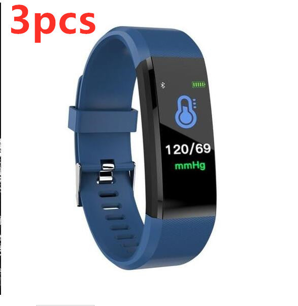 Smart Bracelet With Bluetooth Wristband Heart Rate Monitor Watch Activity Fitness Tracker - Mubimart -  