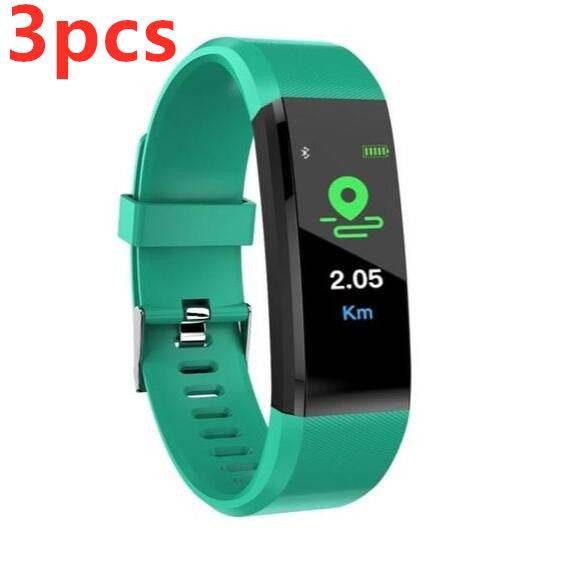 Smart Bracelet With Bluetooth Wristband Heart Rate Monitor Watch Activity Fitness Tracker - Mubimart