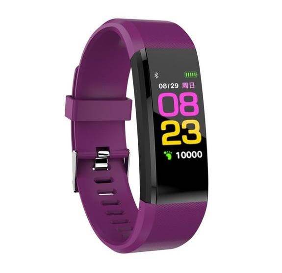 Smart Bracelet With Bluetooth Wristband Heart Rate Monitor Watch Activity Fitness Tracker - Mubimart