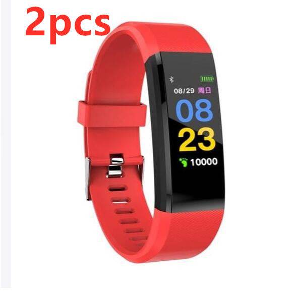Smart Bracelet With Bluetooth Wristband Heart Rate Monitor Watch Activity Fitness Tracker - Mubimart