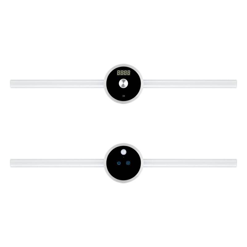Smart Cabinet Light Clock Timing Sensor Light Removable LED Wardrobe Light Manual Sweep Switch Light - Mubimart