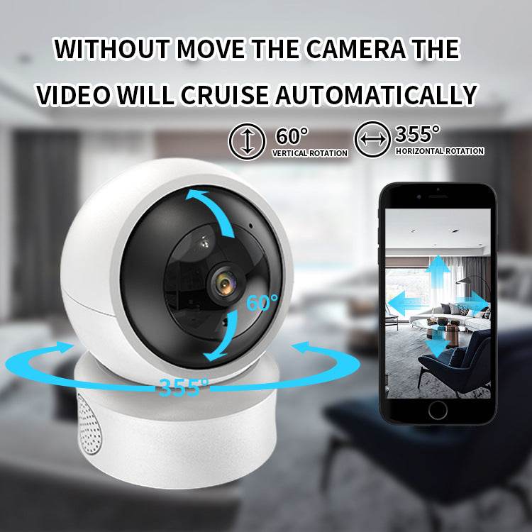 Smart Dual-light Wireless Wifi Home Indoor HD 360-degree Surveillance Camera Voice Intercom Panorama Camera - Mubimart