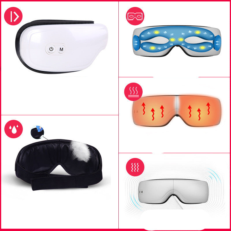 Smart Eye Massager Hot Compress Eye Mask - Mubimart -  