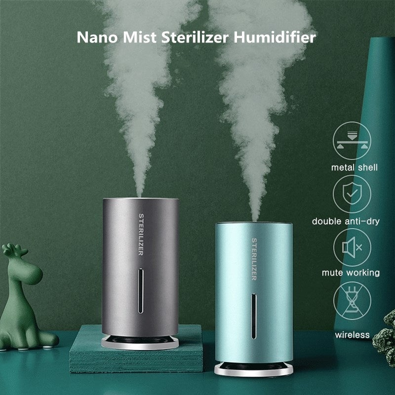 Smart Induction Spray Air Humidifier Portable 1200mah Battery Car Mist Maker Aroma Diffuser USB Ultrasonic Humidifier For Home - Mubimart - Mist Humidifiers 