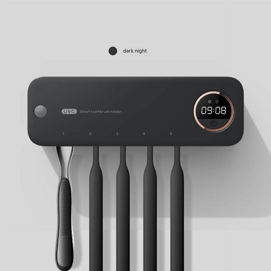 Smart Toothbrush Sterilizer 2-in-1 UV Disinfection Toothbrush Holder - Mubimart