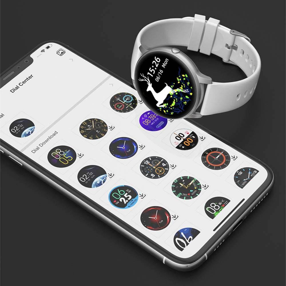 Smart Watch IMILAB KW66 Men Bluetooth IP68 Waterproof Sport Fitness Tracker-Black - Mubimart